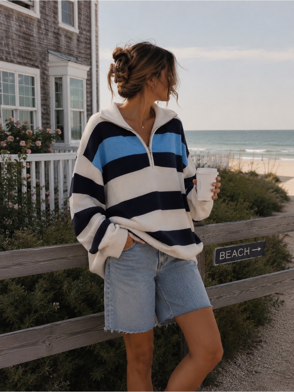 🤍☁️ The perfect coastal cozy sweater - aerie 100% cotton